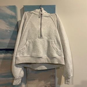 Lululemon Scuba Hoodie. Half Zip. Heathered Grey